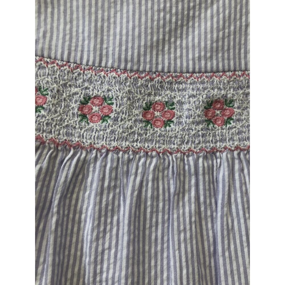 NEW Lilac Embroidered Seersucker Dress, Size 3 - Picture 5 of 8